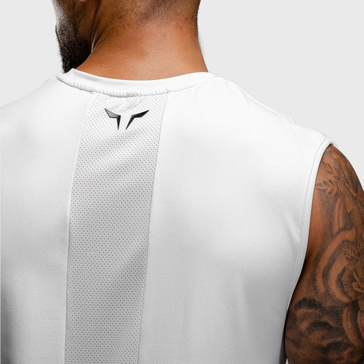 Warrior Cut-Off Tank - Pearl White
